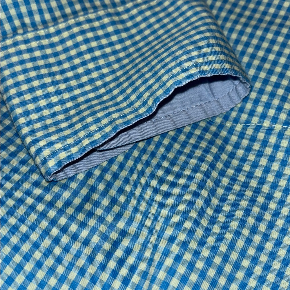 Izod Mens Performance Stretch Non-Iron Plaid Button-Front Shirt Top Medium - Picture 6 of 6